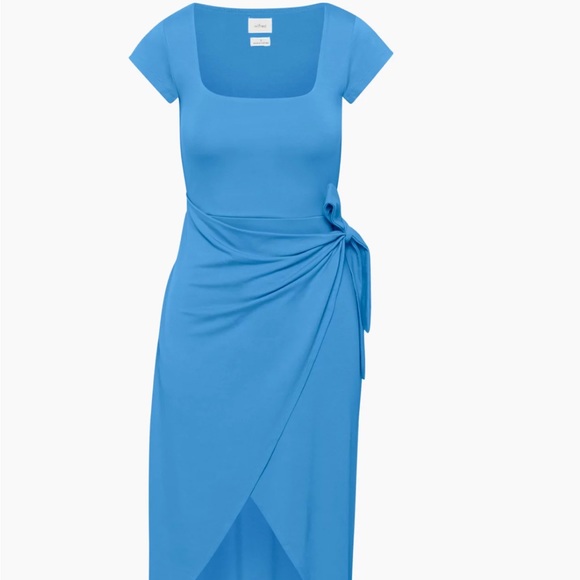 Wilfred Saturn Shortsleeve Midi Dress size small (pastel green) - Picture 6 of 9